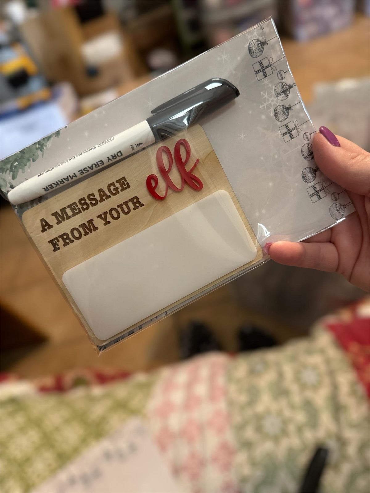 Reusable Holiday Note Sign for Elf Return