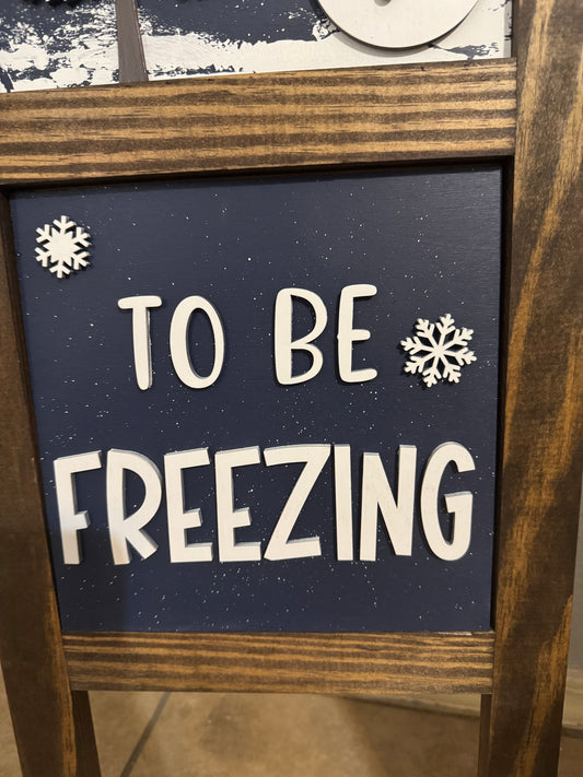 Tis The Season to be Freezing Ladder Inserts