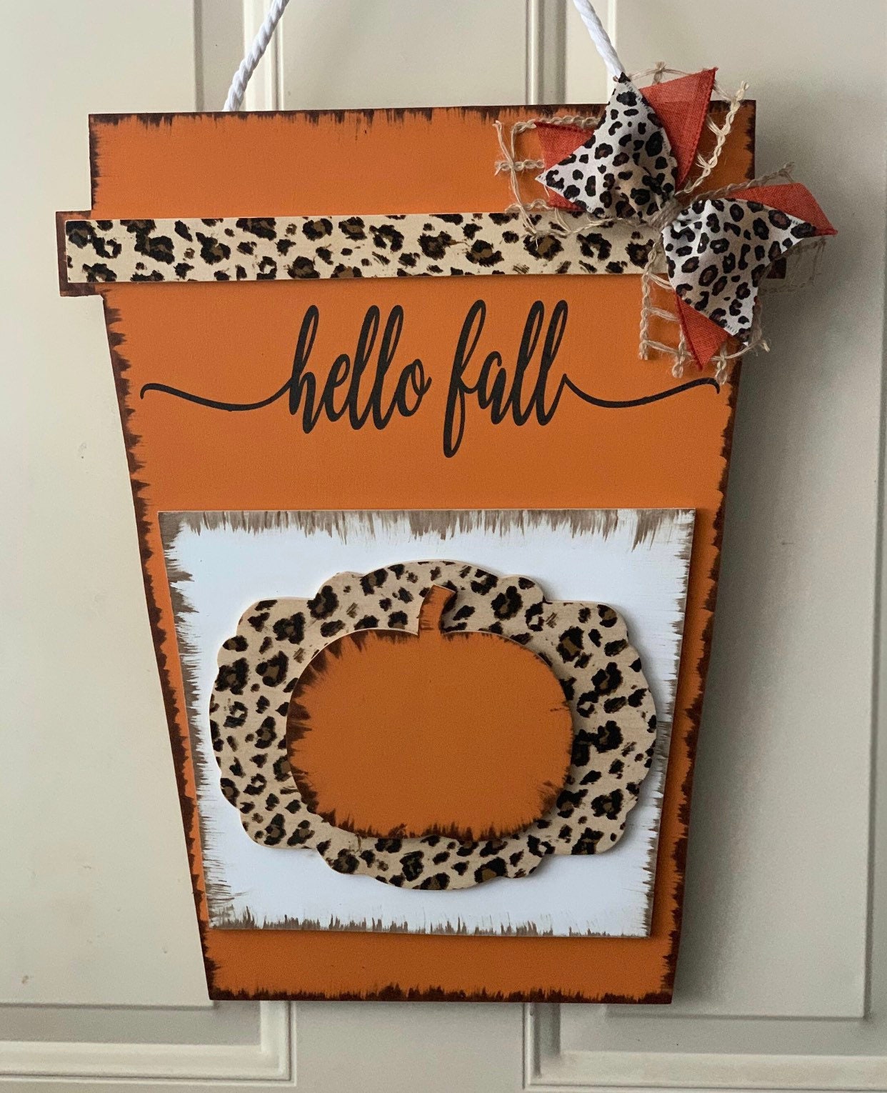 Fall Coffee Cup SVG, Pumpkin Design (Digital Download)