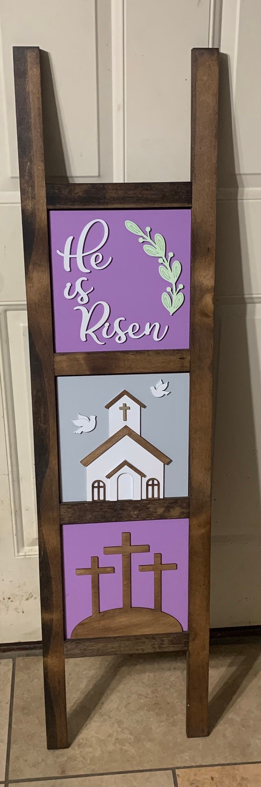He is Risen Interchangeable Ladder Signs