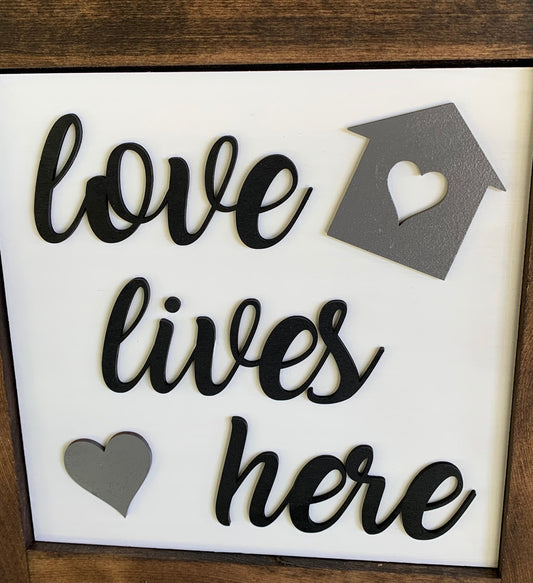 Love Lives Here Interchangeable Ladder Inserts