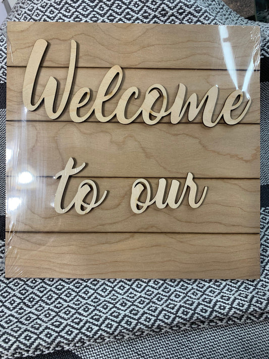 DIY Welcome to our home Inserts