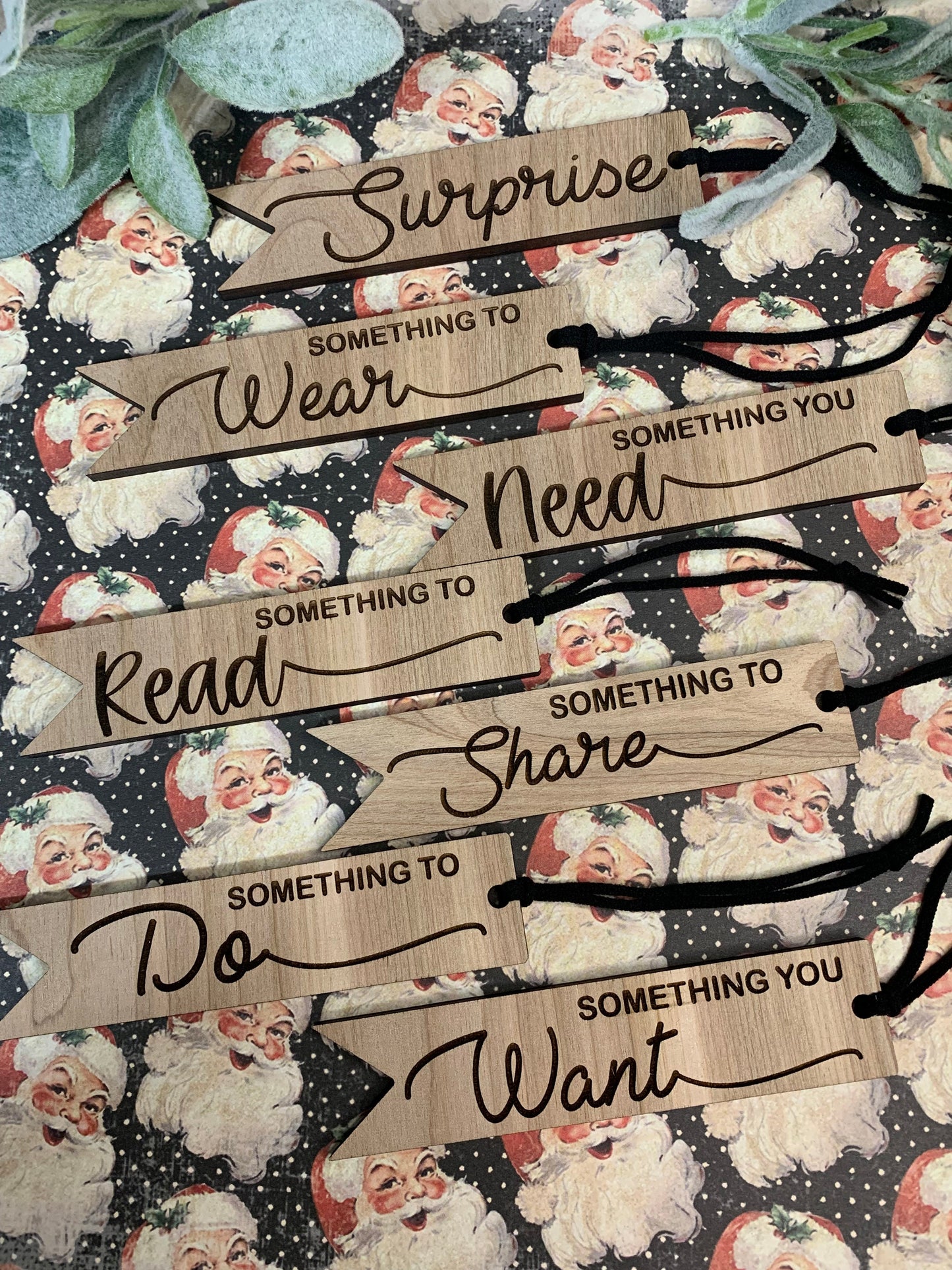 Set of 7 Kids Christmas gift tags