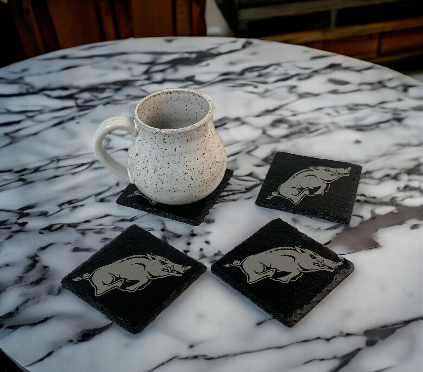 Razorback Slate Coasters
