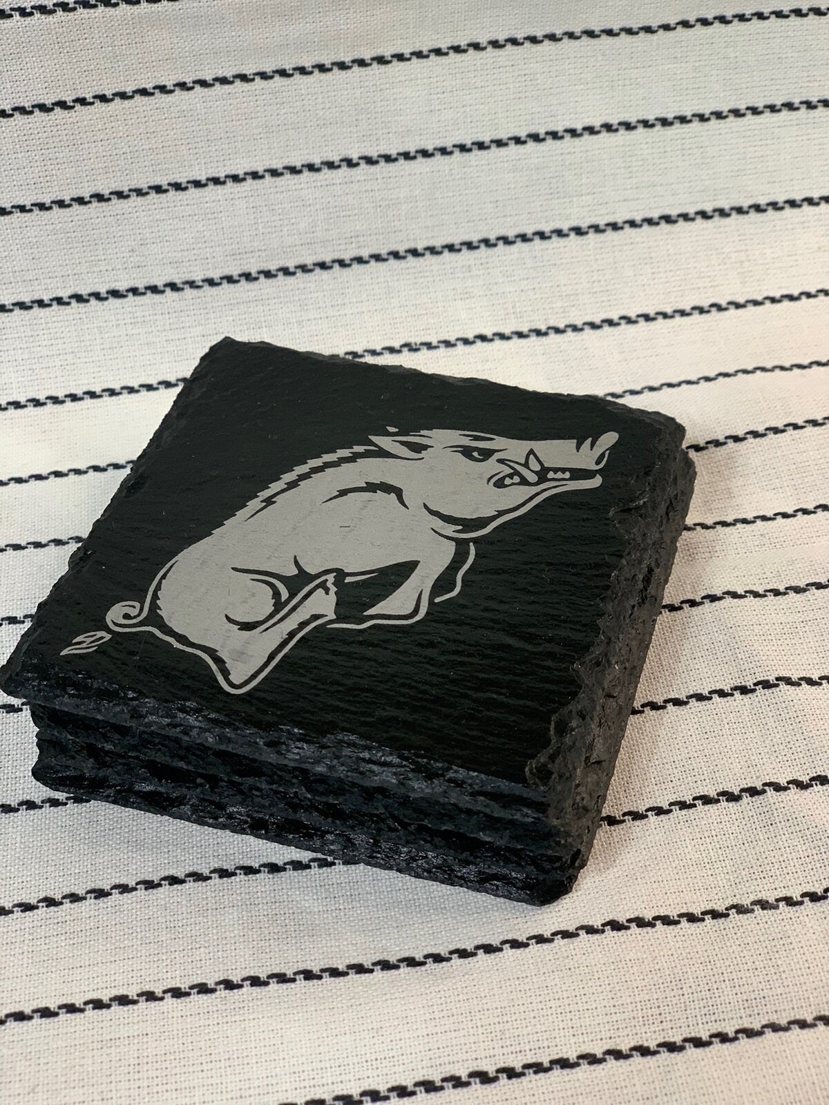 Razorback Slate Coasters