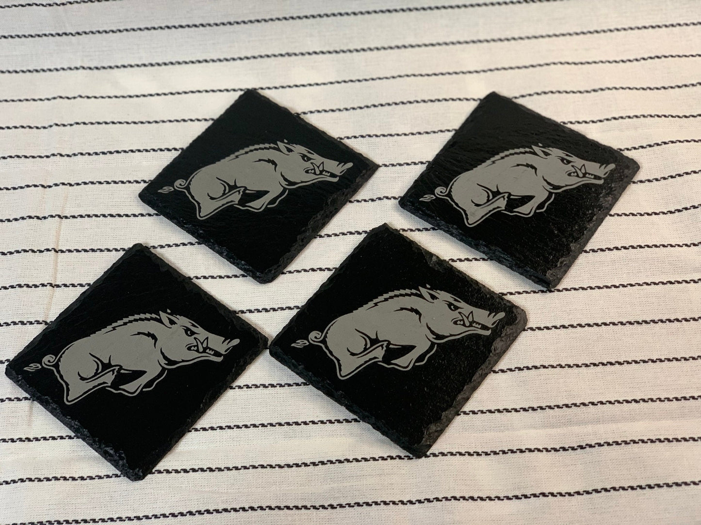 Razorback Slate Coasters