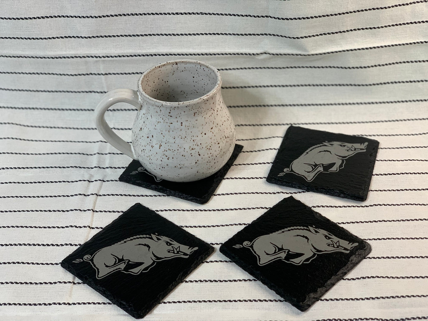 Razorback Slate Coasters