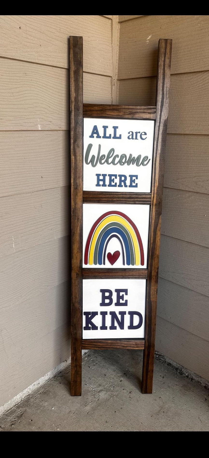 Pride, Be Kind, Interchangeable Ladder Inserts