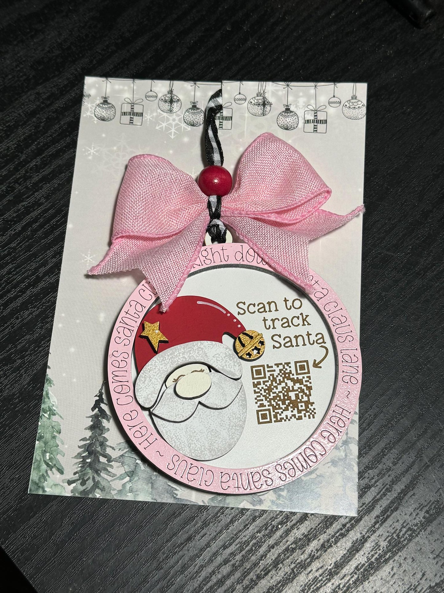 Santa Tracker Christmas Ornament