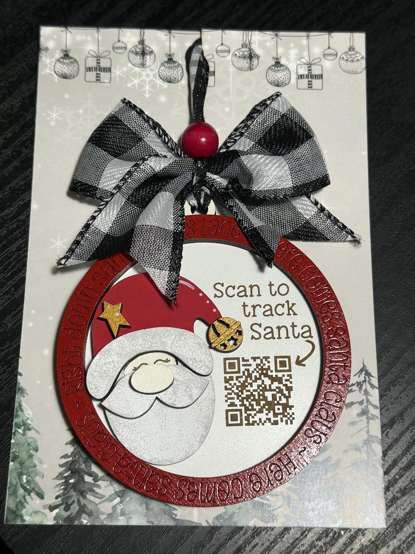 Santa Tracker Christmas Ornament