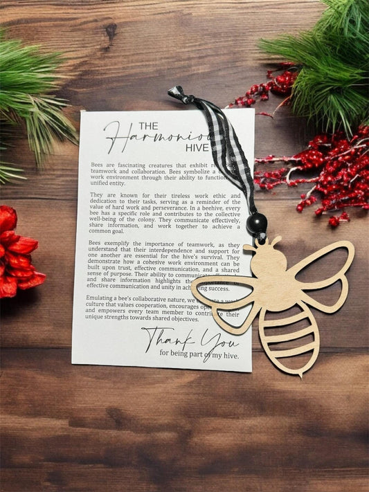The Harmonious Hive Bee Christmas Tree Ornament