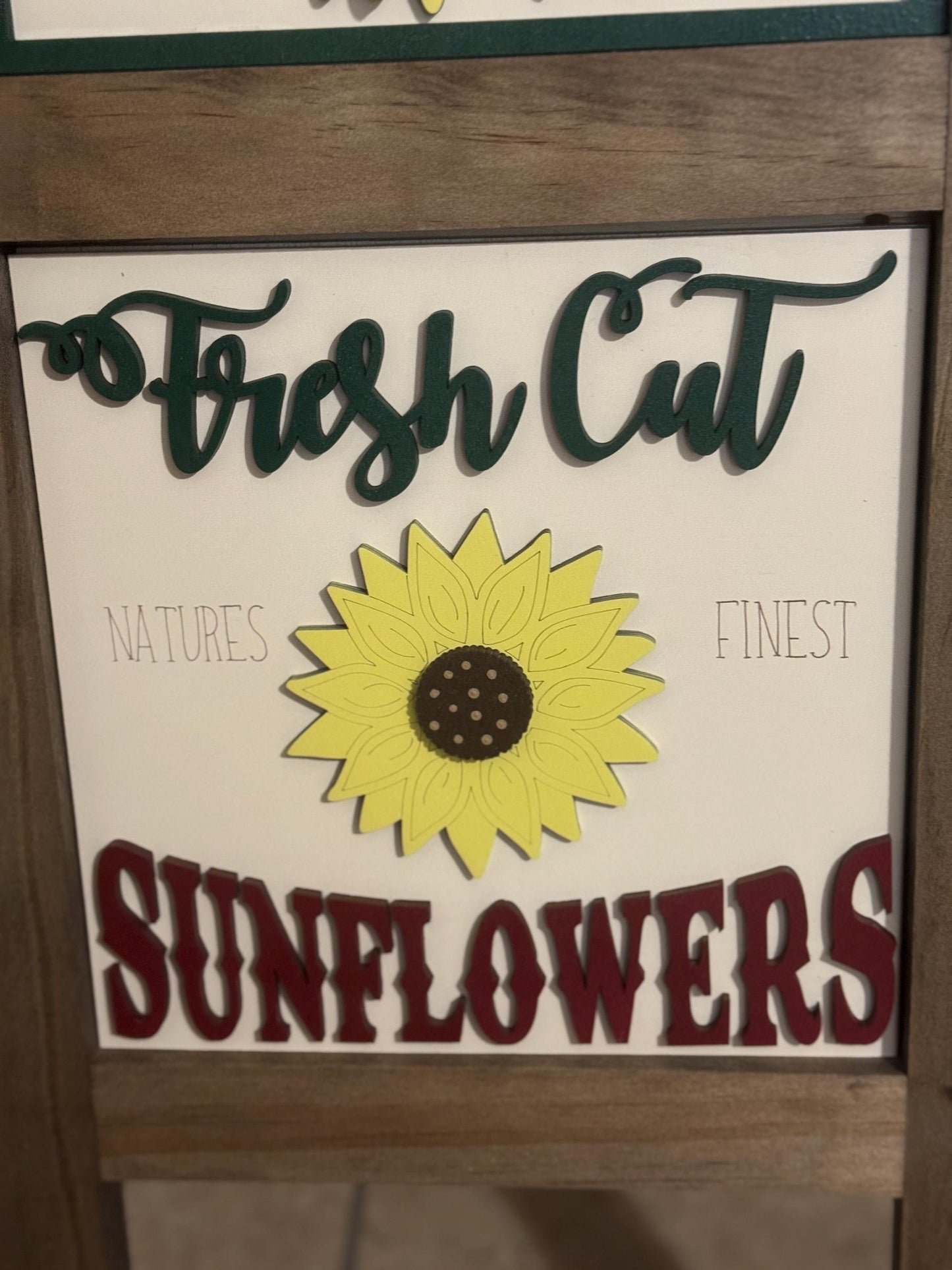 Sunflower Lover Interchangeable Ladder Tiles